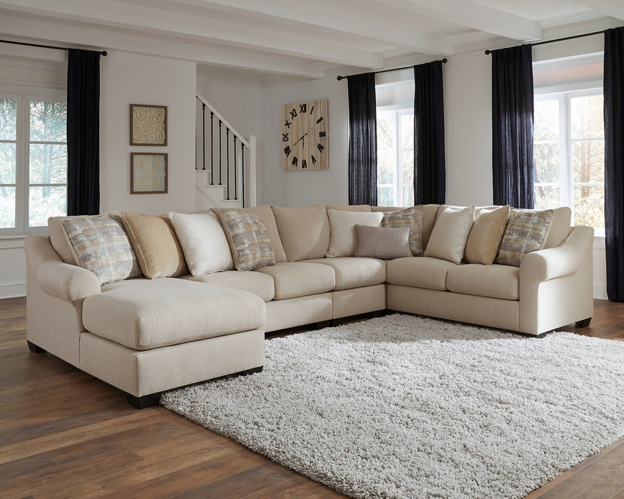 Ingleside Benchcraft 5-Piece Sectional with Chaise