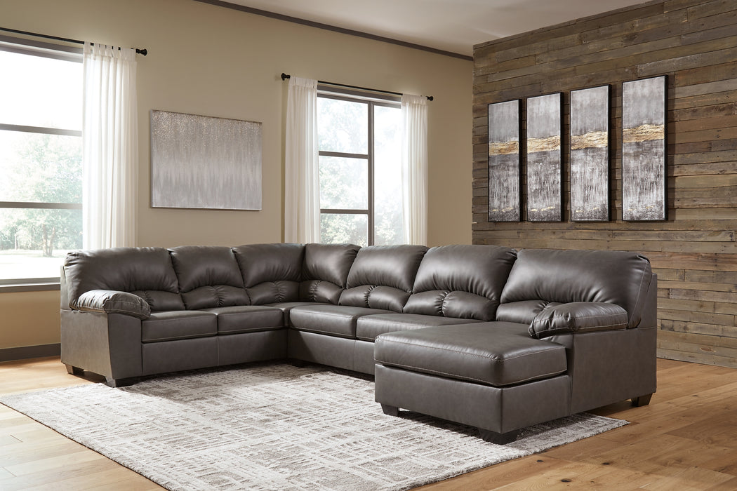 Aberton Benchcraft 3-Piece Sectional with Chaise