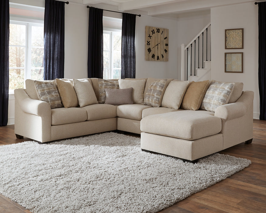 Ingleside Benchcraft 4-Piece Sectional with Chaise