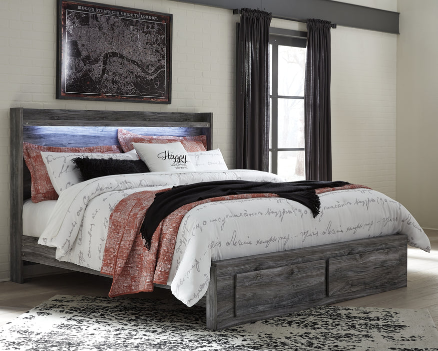 Baystorm Signature Design by Ashley Bed with 2 Storage Drawers