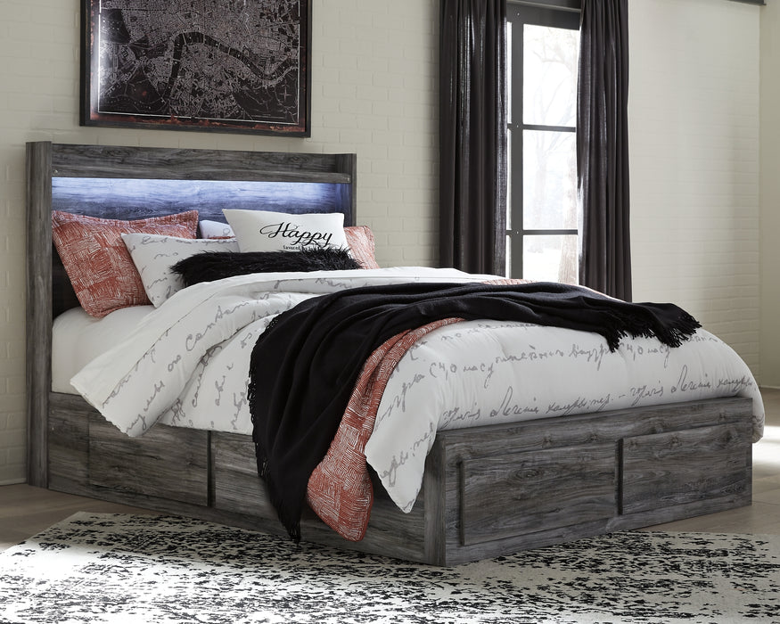 Baystorm Signature Design by Ashley Bed with 4 Storage Drawers