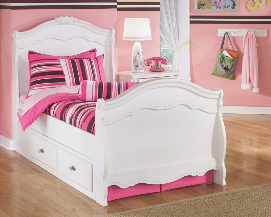 Exquisite Signature Design by Ashley Bed with 2 Storage Drawers