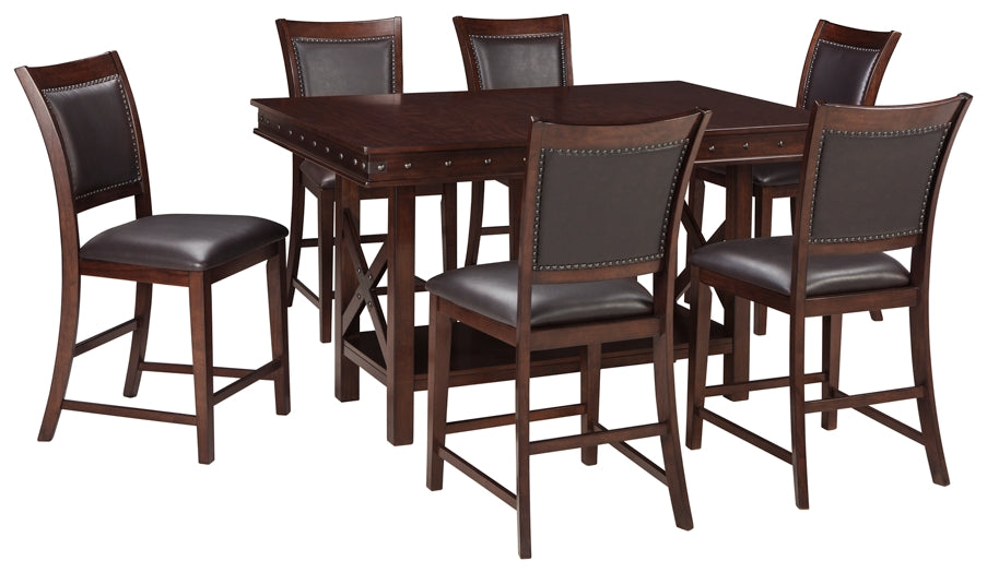 Collenburg Signature Design 7-Piece Counter Height Dining Room Package