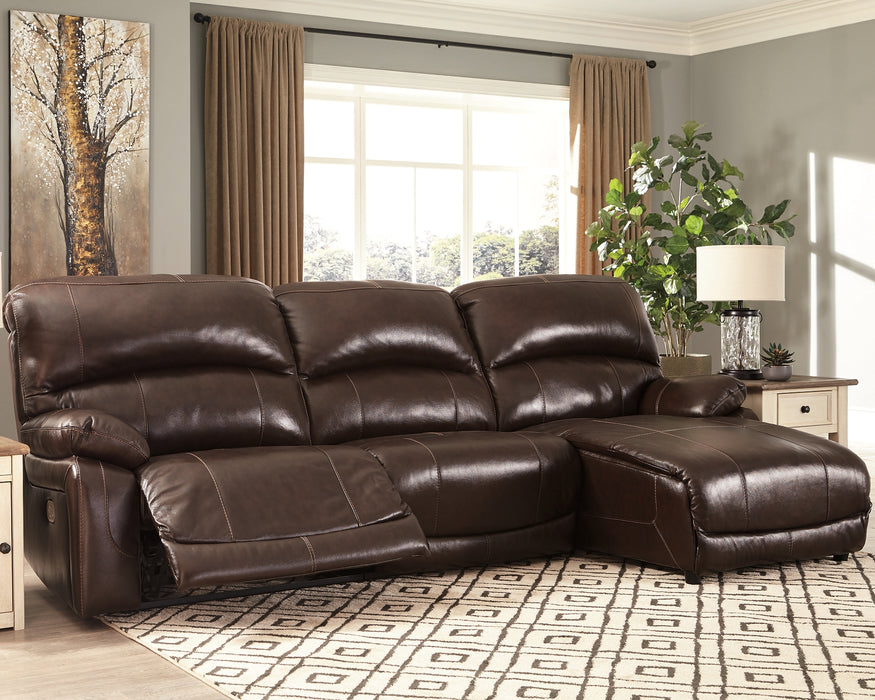 Hallstrung Signature Design by Ashley 3-Piece Power Reclining Sectional